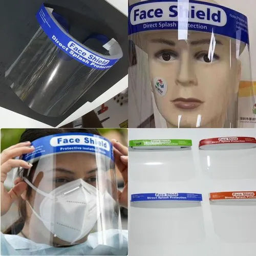 Transparent Hdpe Safety Face Shield