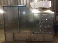 Water Wash Paint Booth - Metal Construction, 220-240v, Moderate Power Consumption | Water Filtration Protection, Non-portable Design