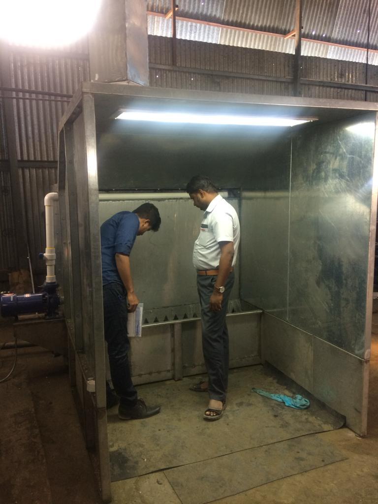 Water wash paint booth