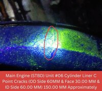 ENGINE COMPONENTS CRACK REPAIR BY METAL LOCKING AND METAL STITCHING PROCESS