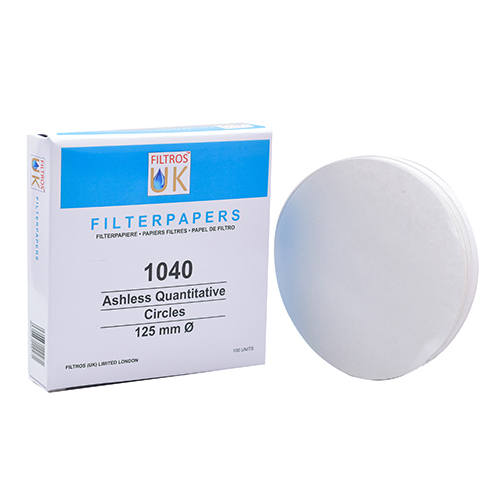 1040 125mm Laboratory Filter Papers Circles