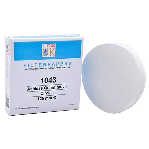 1043 125mm Laboratory Filter Papers Circles