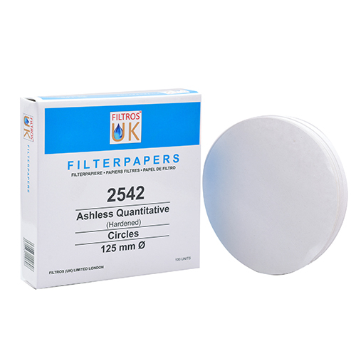 2542 125mm Laboratory Filter Papers Circles