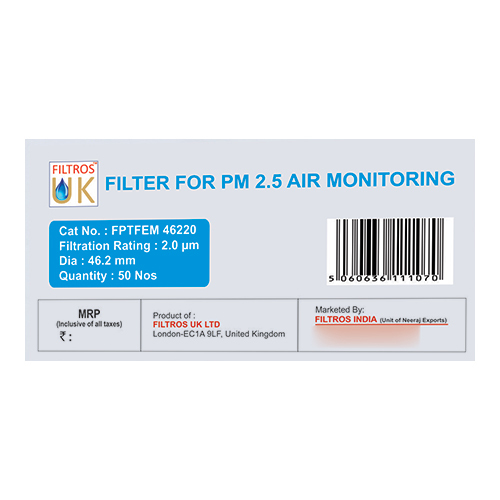 PM 2.5 Air Monitoring Filter