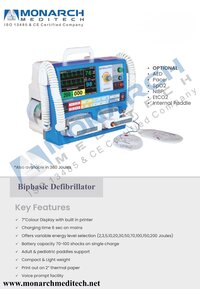 MONARCH Sanjeevani 1006 Biphasic Defibrillator