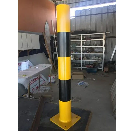 Yellow & Black Ms Traffic Bollard