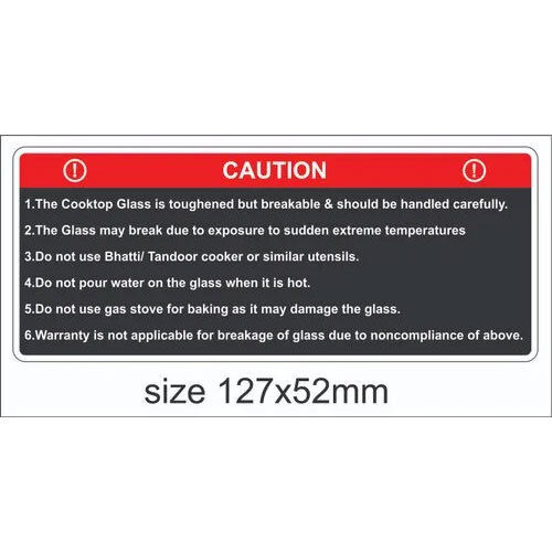 PVC Warning Stickers