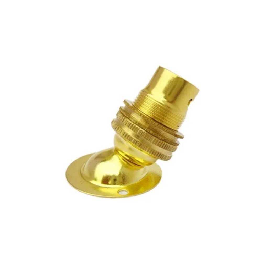 Brass Angel Lamp Holder - Metal, Different Sizes, Golden Finish | Electric Power Source, Round Shape, Elegant Design