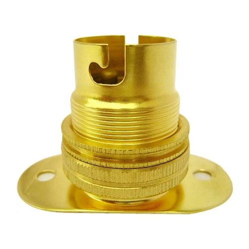 322O Brass Batten Lamp Holder Oval Base