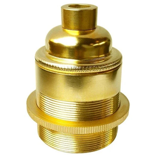 227 E27 Brass Lamp Holder With Shade Ring