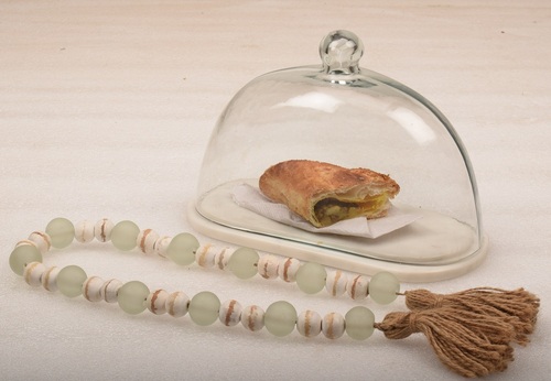 Wooden Cake Dome With Garlands