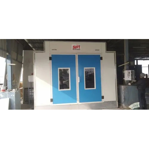 Durable 2 Door Spray Paint Booth Without Base Single Blower