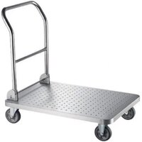 Ss Rectangular Fabricated Trolleys - Color: Silver