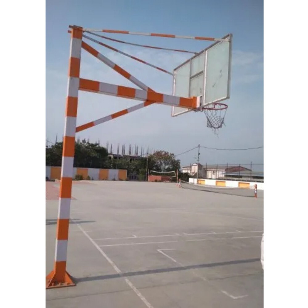 Mild Steel Basketball Board Poll - Color: Various Colors
