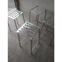 300x600 Mm Stainless Steel Stool - Artwork: Carving