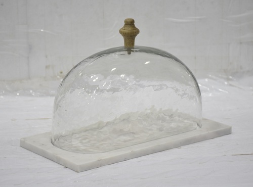 Wooden Cake Dome With Knobe