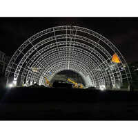 Prefabricated Auditorium Roofing Shed - Color: White