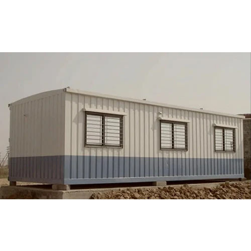 White Steel Prefabricated Office Cabin