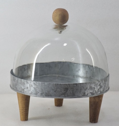 Wooden Cake Dome With 3 Legs