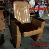 Sotase Auditorium Push Back Leatherette Chair - Finish: Upholstery