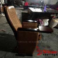Sotase Auditorium Push Back Leatherette Chair