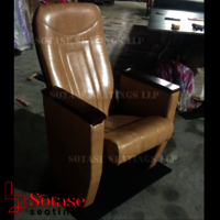 Sotase Auditorium Push Back Leatherette Chair