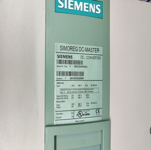 SIEMENS 6RA7025-6FS22-0 SIMOREG DC-MASTER