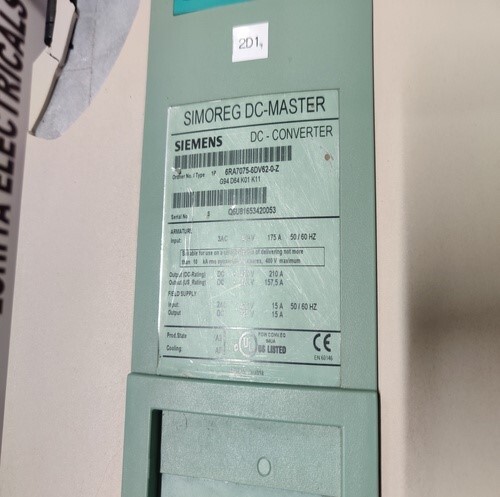 SIEMENS 6RA7075-6DV62-0-Z SIMOREG DC-MASTER