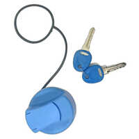 Blue and Black Plastic And Brass Urea Tank Cap For Truck