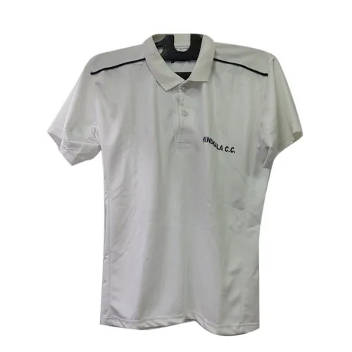 White Cricket Half T Shirt