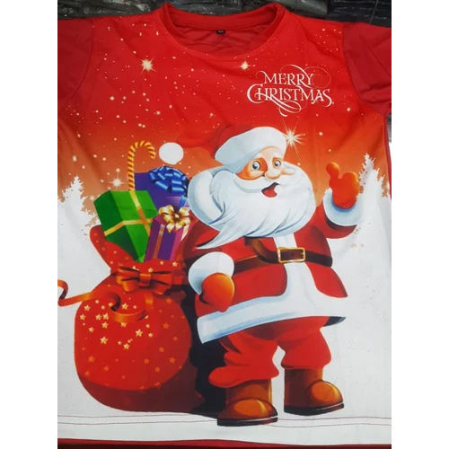 Polyester Merry Christmas T Shirt