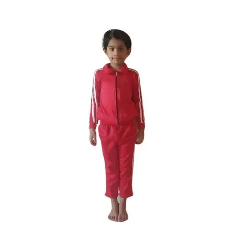 Small Red Polyester Track Suit Age Group: Children