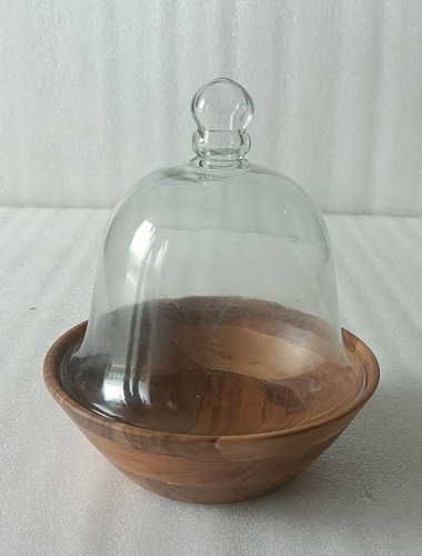 Wooden Cake Dome With Natural Finish - Color: Different Colors Available