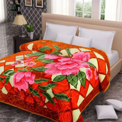 Designer Floral Printed Fleece Blanket