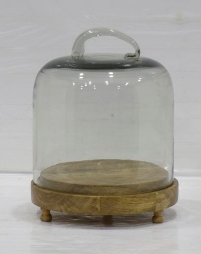 Round Cake Dome With Glass Handle