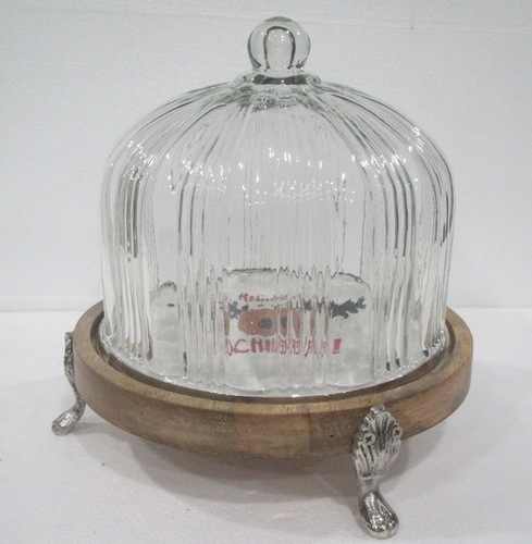 Cake Dome With Metal Aluminium Leg