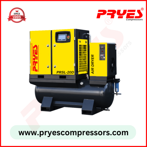 Screw Air Compressor For Medical Industry - Color: Yellow Black