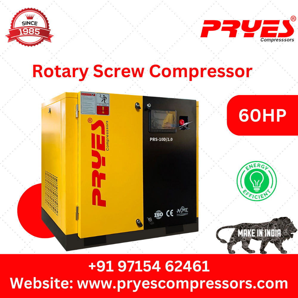 ROTARY SCREW AIR COMPRESSOR FOR LASER CUTTING INDUSTRY