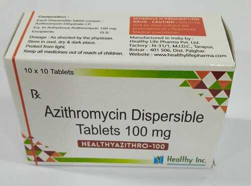 Azithromycin dispersible tablet 100mg