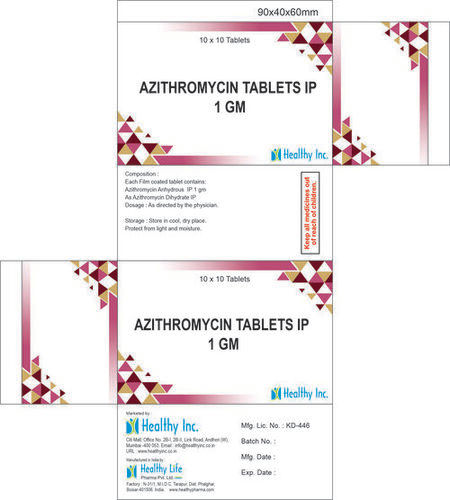 Azithromycin tablet 1000mg (1 gm)