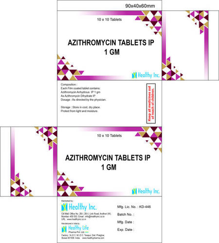 Azithromycin tablet 1000mg (1 gm)