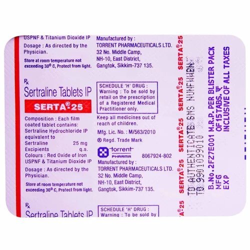 Sertaline 25mg Tablets