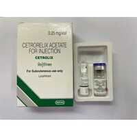 Cetrorelix Acetate Injection - 0.25 Mg To 3 Mg Dosage Range, For Hormonal Therapy In Fertility Treatments | Suppresses Luteinizing Hormone (lh) Release, Suitable For Adults