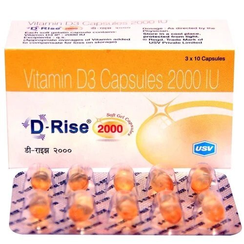 2000IU Vitamin D3 Capsules