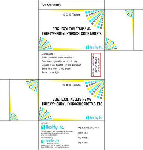 Benzhexol hydrochloride tablet 2mg