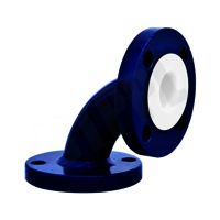 Lined Elbow 90 Deg - Material: Ptfe