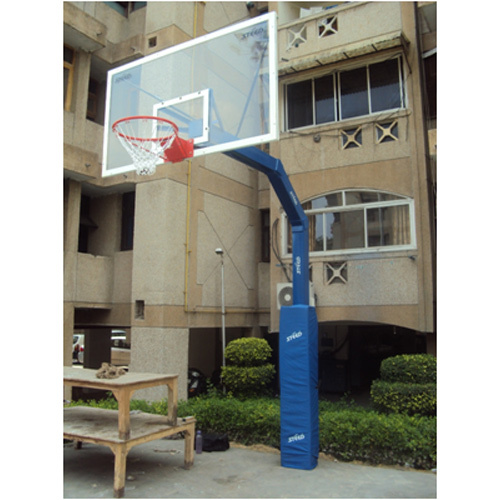 Jm Winner Basketball Pole 6 Inch Square Fix With Front Padding