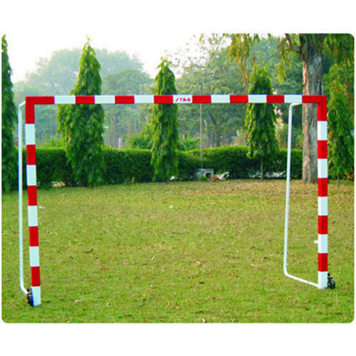 White Handball Goal Post Movable