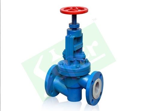 Lined Globe Valve - Color: Blue