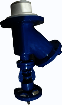 Lined Flush Bottom Valve - Color: Blue